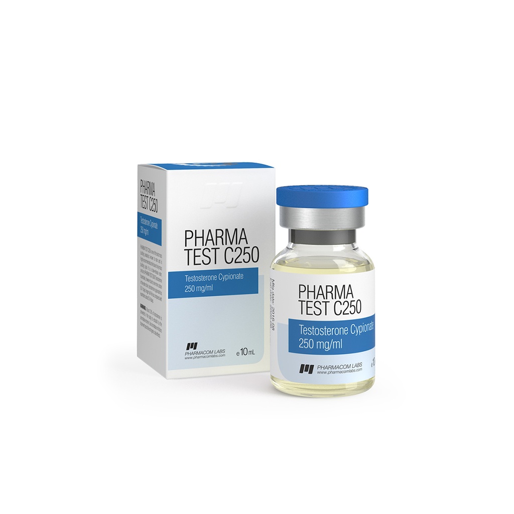 [001030004] PHARMA TEST C 250   - Testosterone Cypionate - 250 MG/ML - 10 ML VIAL - Pharmacom LABS