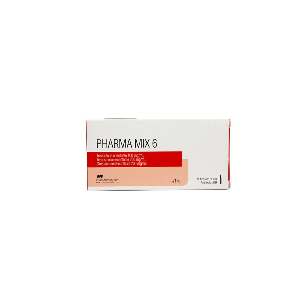 [001010061] PHARMA MIX 6 500  - MIX OF DR. E. Test E. Tren E - 500 MG/ML - 10 X 1 ML AMPULE - Pharmacom LABS