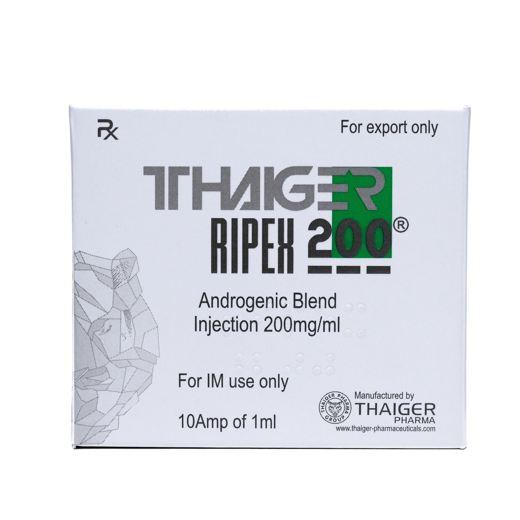 [003010018] Ripex - 200  - Androgenic Blend - 200 MG/ML - 10 X 1 ML AMPULE - Thaiger Pharma