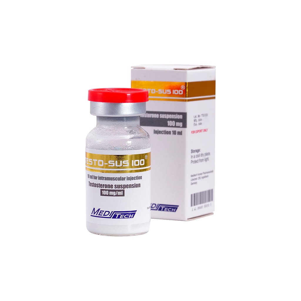 [010030015] TESTO-SUS-100  - Testosterone Suspension  - 100 MG/ML - 10 ML VIAL - Meditech Pharmaceutical