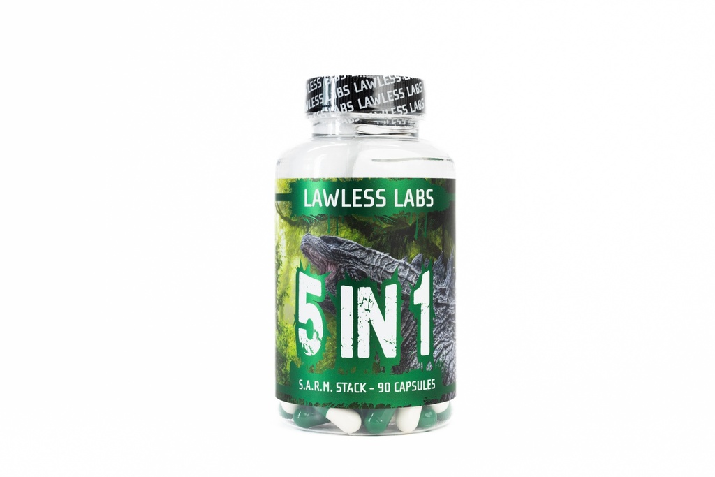 [015140009] GODZILLA 5 IN 1 - S.A.R.M. STACK - 41 MG / pill - 90 CAPSULES Bottle - LAWLESS LABS
