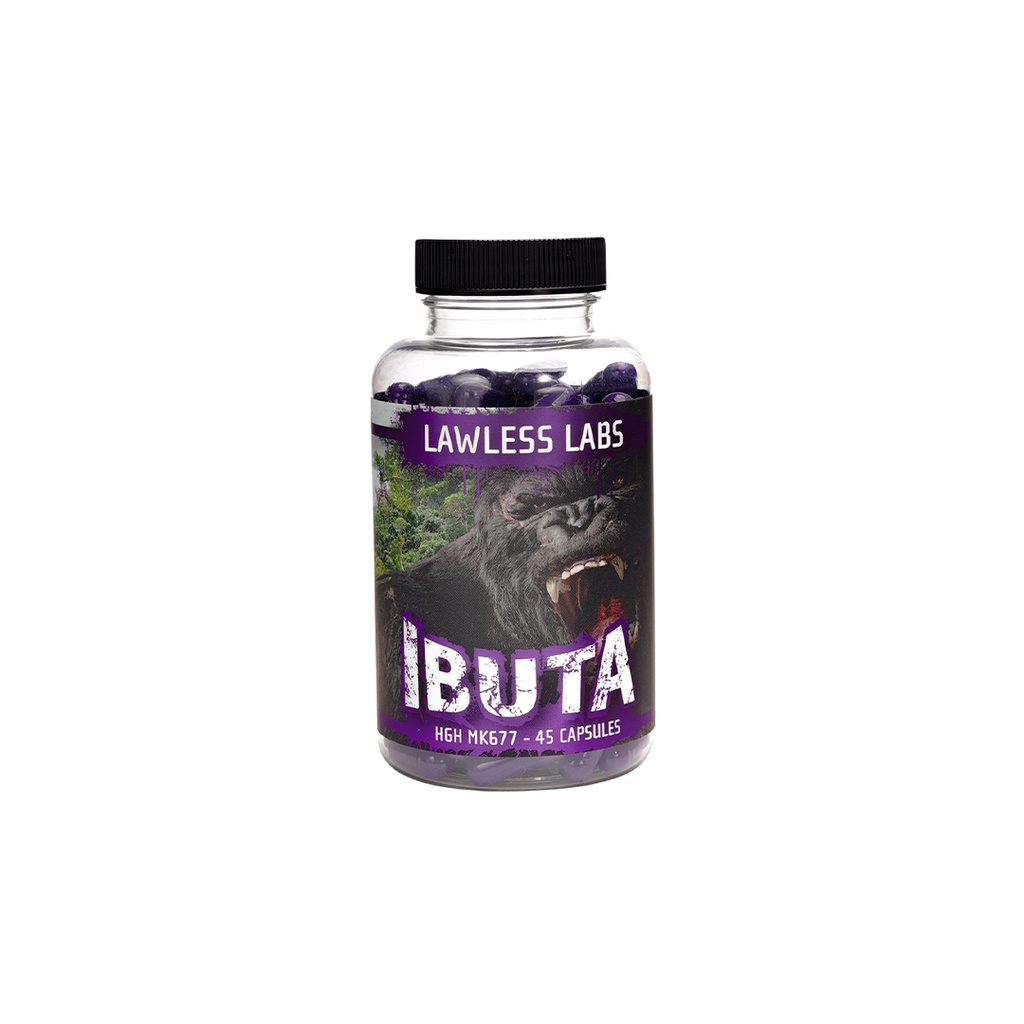 [015140011] IBUTA -HGH   - MK677 - 25 MG / pill - 45 CAPSULES Bottle - LAWLESS LABS