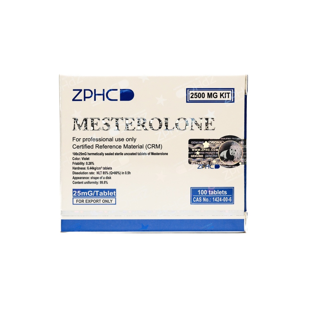 [002140136] Mesterolone-PROVIRON - 25 MG / pill - 100 Tablets Blisters Box  - ZPHC PHARMA