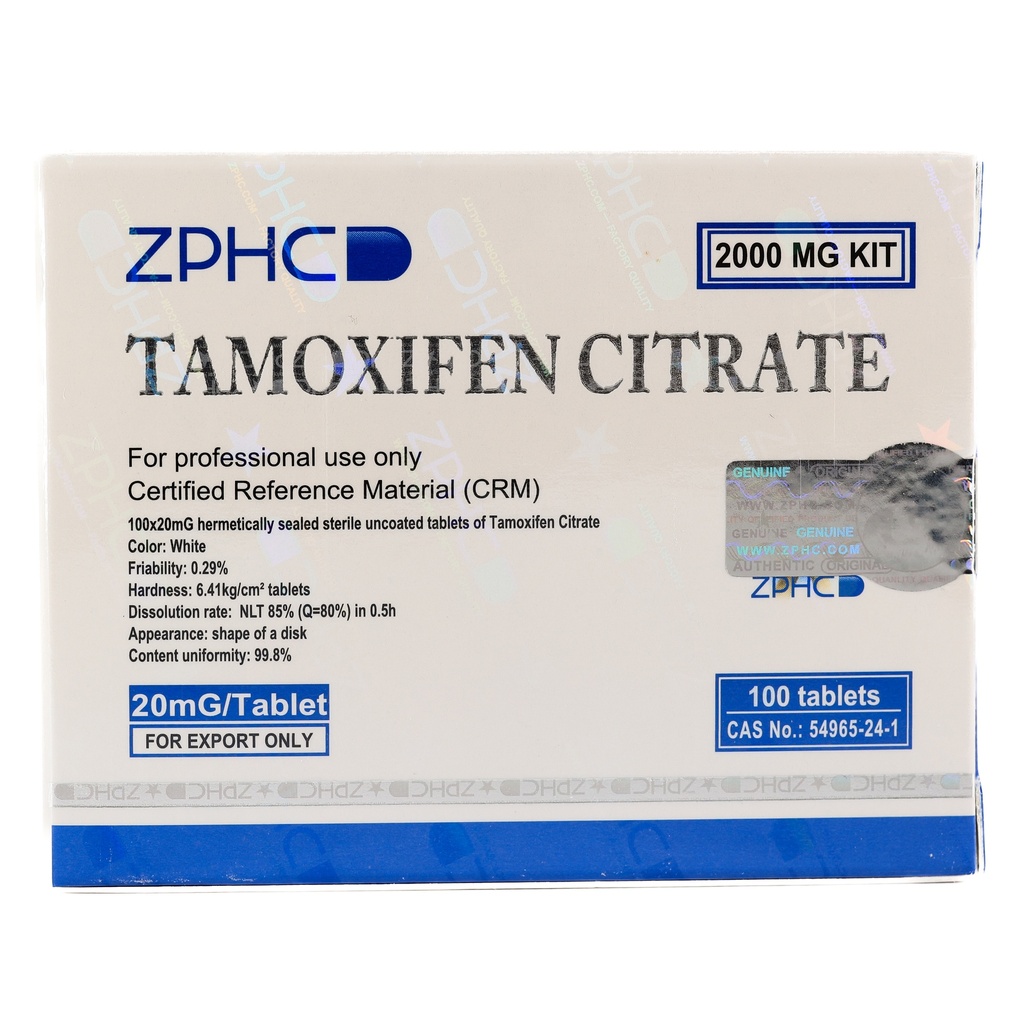 [002140149] TAMOXIFEN CITRATE  - 20 MG / pill  - 100 Tablets Blisters Box  - ZPHC PHARMA