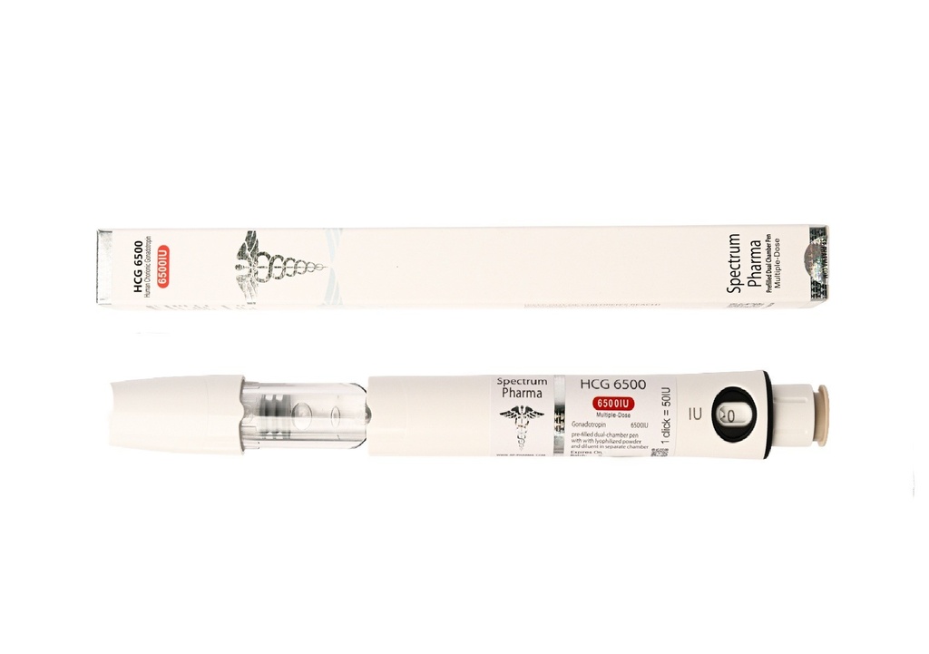 [004070056] HCG Pen - Human chorionic gonadotrophin - 6500 IU / Pen - 3 ML PEN - Spectrum PHARMA