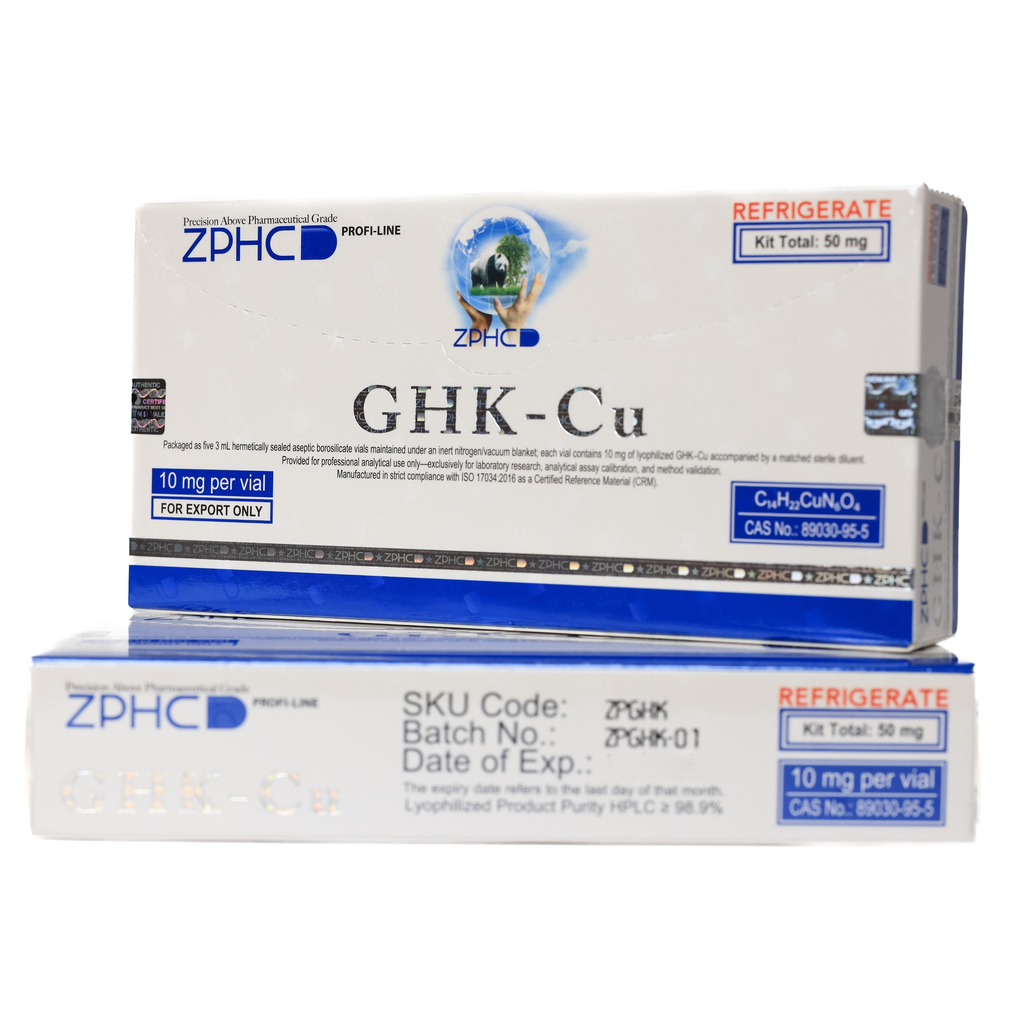 [002070154] GHK-Cu 50mg - (2-8 C) - 10 MG / VIAL - 5 VIALS - ZPHC PHARMA